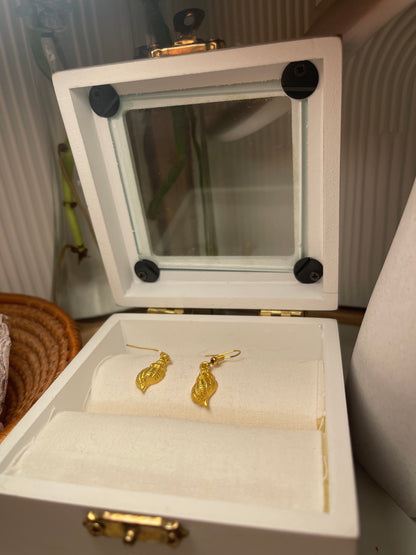 Gold Seashell Earrings